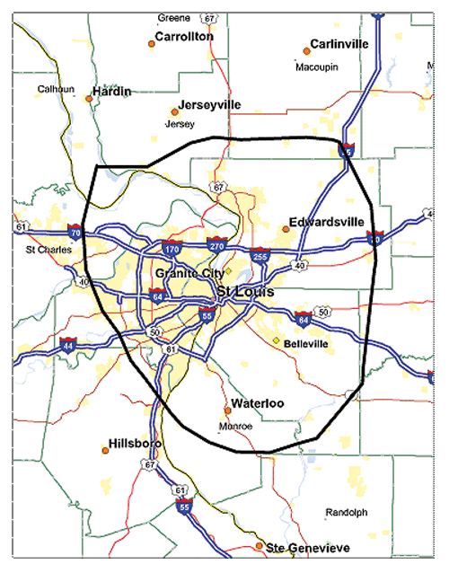 Downtown St Louis Street Map Literacy Basics