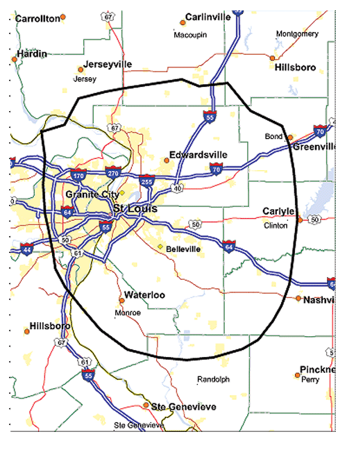 Fairview Heights Coverage Map