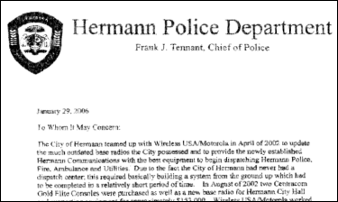 Hermann Police Department  Testimonial